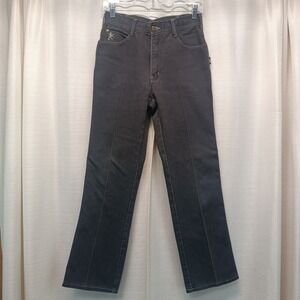 Braxton Stretch Jeans Vintage Womens 30M Dark Gray High Waist Straight Leg Pants